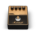 Black and gold Marshall DSL series effects pedal with four knobs and one foot switch.
