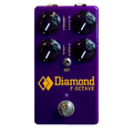 Purple guitar effects pedal with four black knobs, one toggle switch, and a footswitch labeled Diamond F-OCTAVE.