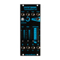 Black euro rack modular synthesizer module with blue text, sliders, jacks, knob, and a button labeled Hysteria Performance VCO.