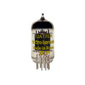A single glass vacuum tube labeled 12AT7EH by Electro-Harmonix with multiple metal pins at the base.