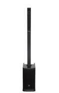 Black vertical column speaker mounted on a base speaker unit with JBL branding visible.