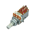 Metal rotary potentiometer with multiple solder lugs and push-pull switch integrated