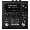 Black Eventide H9 Harmonizer pedal with display screen, knobs, buttons, and footswitches.