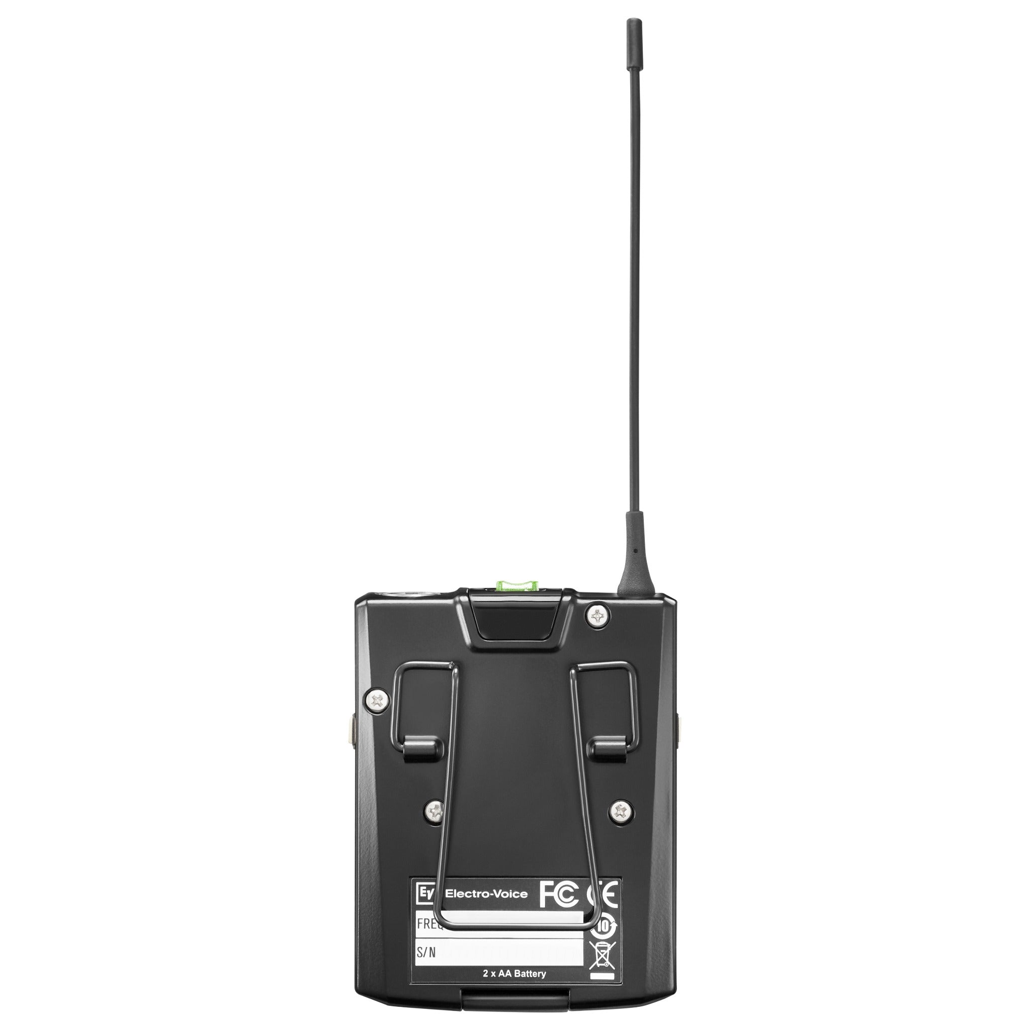 Electro-Voice RE3-BPT Bodypack Transmitter (5L: 488–524 MHz), studio recording microphone body