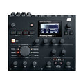 Front panel of a black Analog Heat +FX audio effects unit with knobs, buttons, and a digital display.