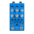 Blue pedal with multiple knobs and switches labeled para eq mkii deluxe by empress pedals.