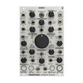 Silver eurorack module with multiple knobs, jacks, buttons labeled Ghost by Endorphin.es and Andrew Huang.