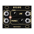 Black audio module panel with jacks labeled Ins, Outs, knobs for Line and Phones, and eowave branding.