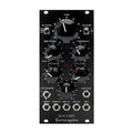 Black Erica Synths Black BBD eurorack module with knobs, toggle switches, and multiple 1/8 inch audio jacks.