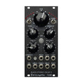Black eurorack module with knobs, toggle switches, jacks, and labeled controls from Erica Synths Black Stereo Delay 2 series.