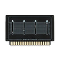 Black electronic module with four white sliders labeled +2, +4, +8, +16 and edge card connector pins.