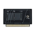 Black electronic module with three sliders, a rotary switch, and gold edge connector labeled Highpass VCF.