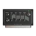 Black module with four sliders, toggle switch, two 3.5mm jacks, and edge connector labeled Bullfrog ADSR.