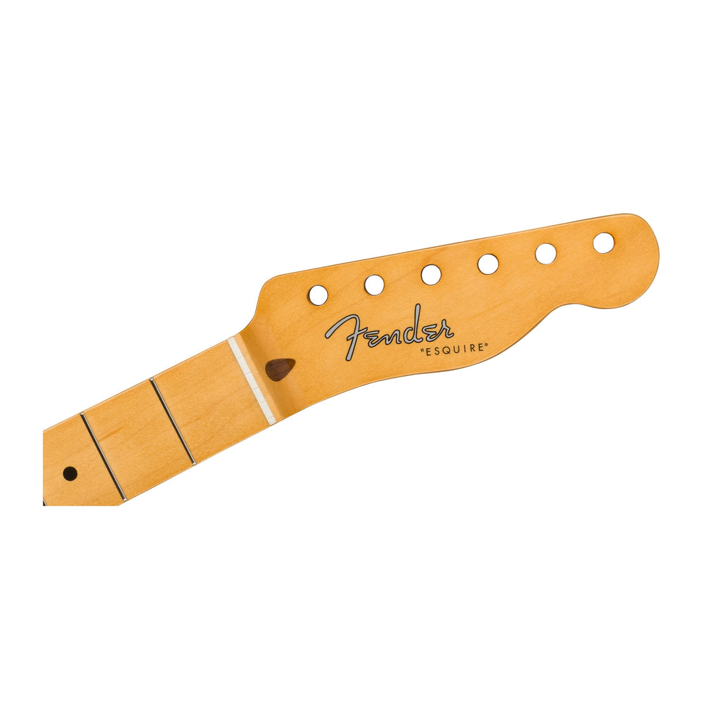Maple guitar neck with 21 frets and the Fender Esquire logo on the headstock.