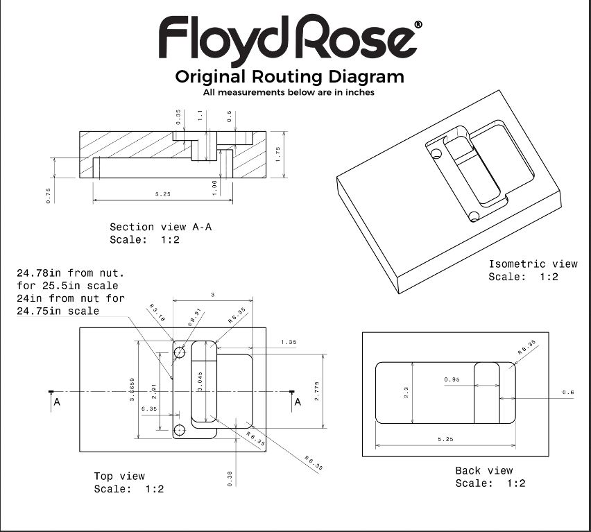 Floyd Rose Original Tremolo Kit