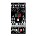 Front panel of a Flame Ton eurorack module with multiple jacks, buttons, knobs, and a digital display showing 1.01.