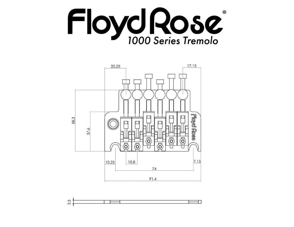 Floyd Rose 1000 Series Original Style Tremolo System