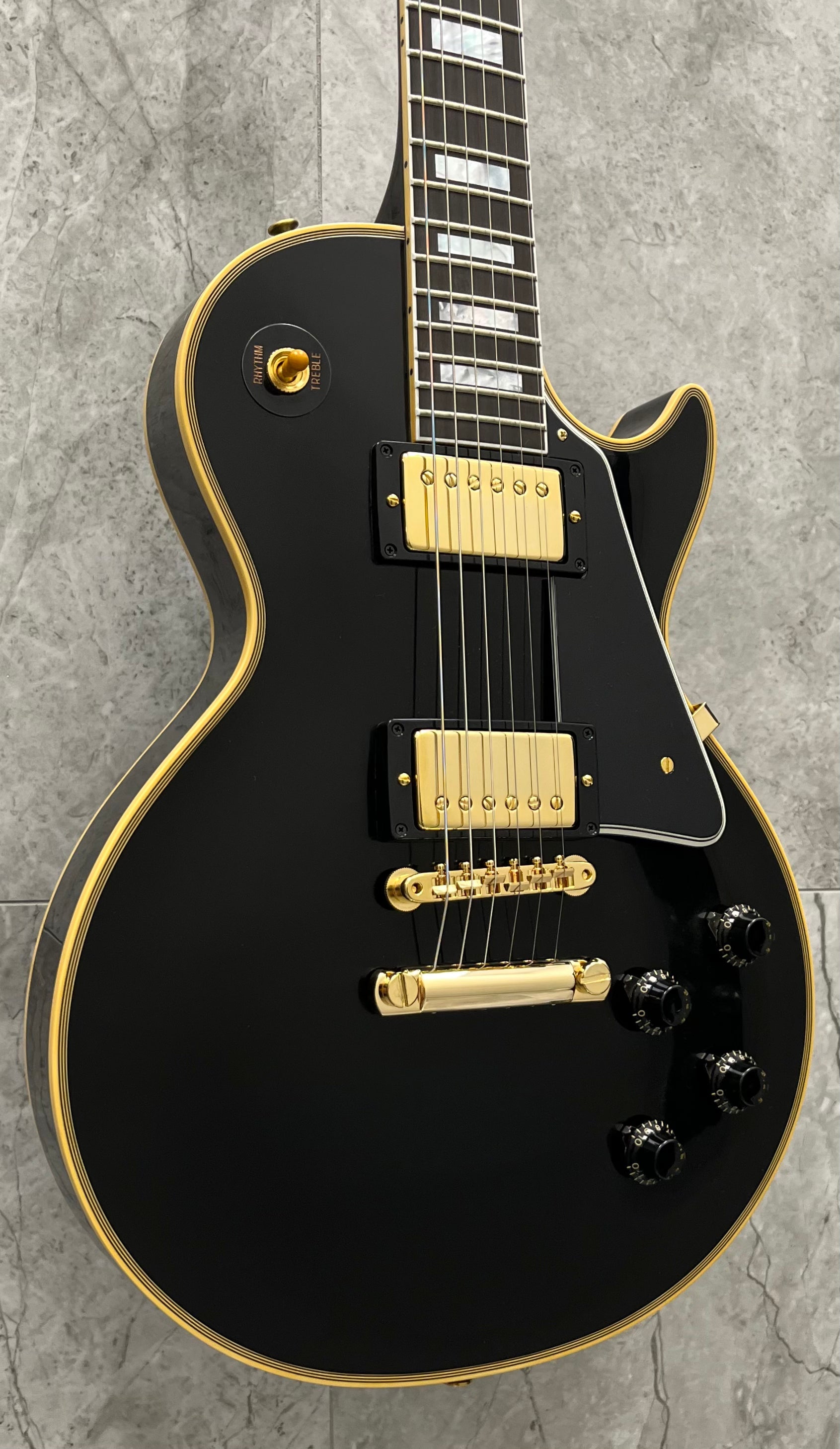 Gibson USA CUSTOM SHOP 1957 Les Paul Custom Reissue 2-Pickup VOS LPB57VOEBGH SERIAL NUMBER 751821 - 8 LBS 9 OZ