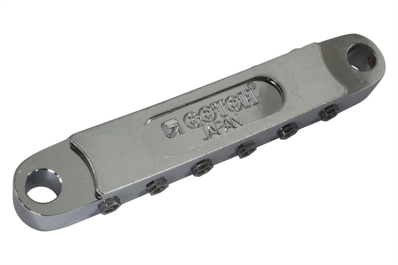 Gotoh GE103B-T Tune-O-Matic Style Guitar Bridge with Large Metric Stud Posts