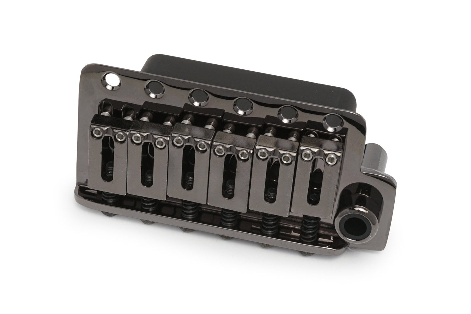 Gotoh NS510T-FE2 Narrow Cosmo Black Tremolo Guitar Bridge With Steel Saddles