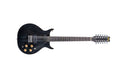 Washburn Hawk 12 String Neck Through Electric Guitar, Transparent Black H12TB