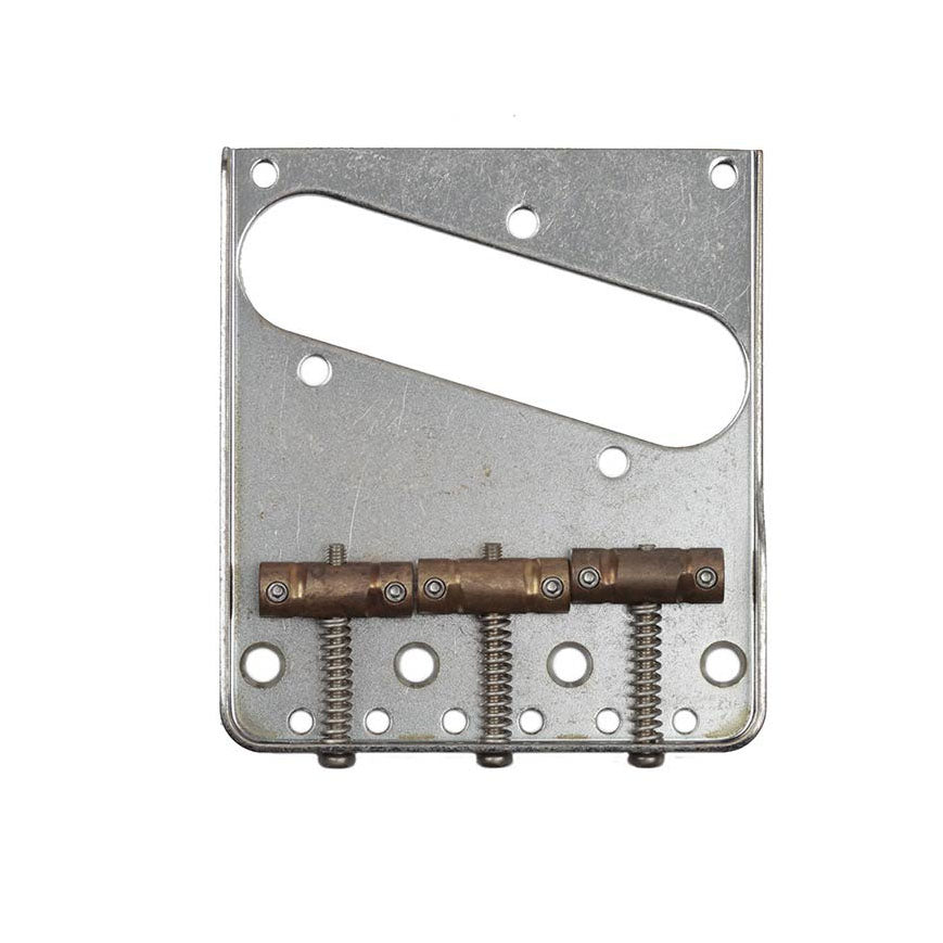 Hosco Gotoh Aged Chrome Tele Style In-Tune Guitar Bridge