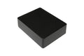 Black rectangular metal enclosure with textured surface shown at an angle.