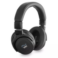 Black over-ear headphones with padded headband and ear cushions, showing Kali Audio logo on ear cup.