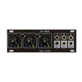 Black Eurorack module with three rotary knobs, six jack sockets, and labelled 3x MIA by Happy Nerding.