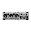 Silver eurorack module with three rotary knobs, two small switches, and six 3.5mm jacks labeled 1 to 3 with outputs.
