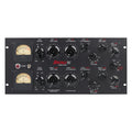 Front panel of a Heritage Audio Herchild 670N stereo audio processor with meters, knobs, and switches.