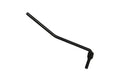 Black metal tremolo arm with angled design and threaded connector for guitar bridge.