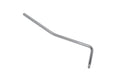 Silver metal tremolo arm with a bent shape isolated on a white background.