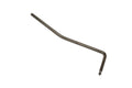 Metal tremolo arm with a curved bend on one end and a small tip on the other end