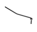 Black metal tremolo arm with a knurled adjuster and angled shaft on white background.