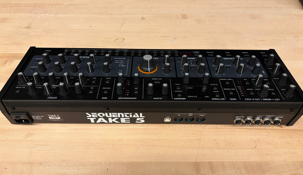 Sequential Take 5 Desktop Compact Poly Synth, keyboard synthesizer instrument