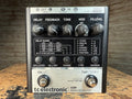Front view of a tc electronic RPT-1 Nova Repeater delay effects pedal with knobs and footswitches.