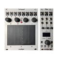 Two Intellijel Eurorack modules labeled Tetrapad and Tête with knobs, buttons, jacks, and a touchpad surface.