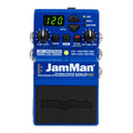 Blue DigiTech JamMan Solo HD stereo looper pedal with knobs, buttons, digital display, and footswitch.