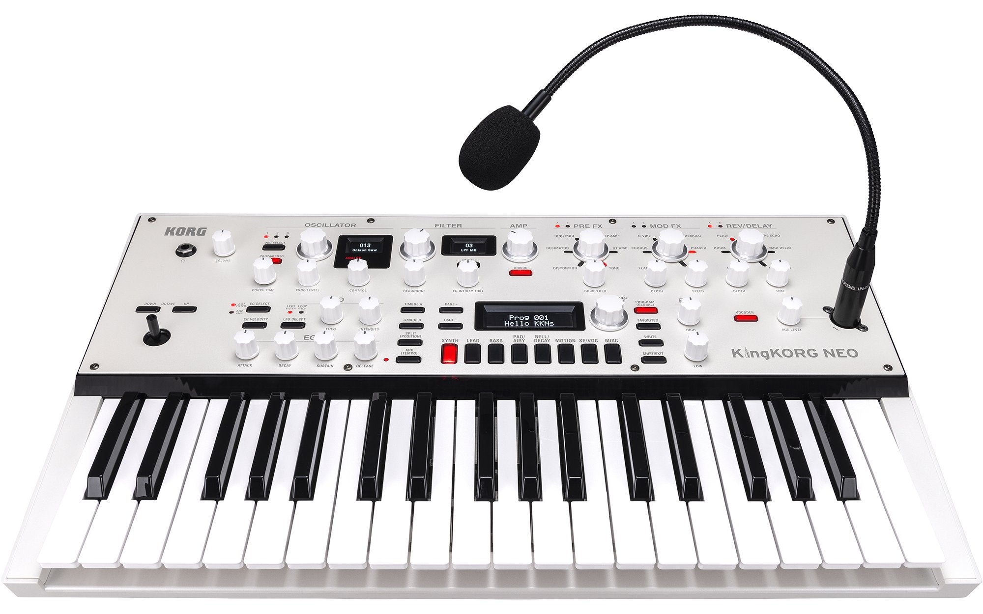 Korg 37 Key Virtual Analog Synthesizer With Ultra-Realistic Sounds KINGKORGNEO, keyboard synthesizer instrument