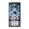 Black eurorack module with knobs, toggle switch, button, and multiple jacks labeled for audio and control.