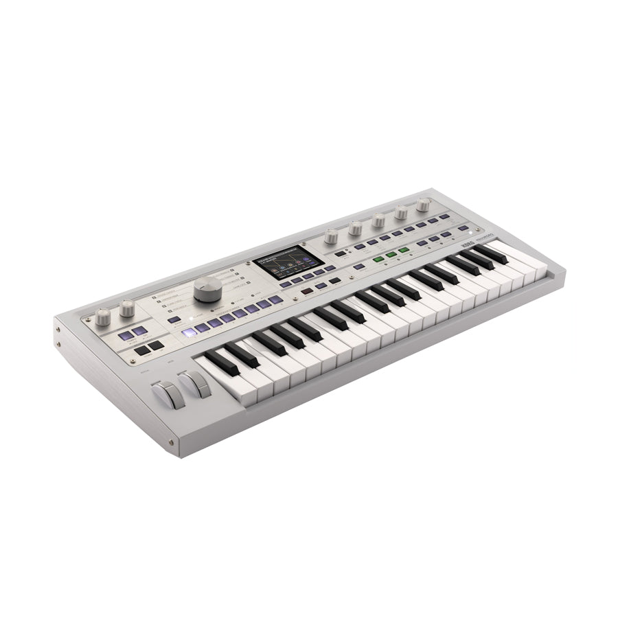 Korg microKORG 2 Limited Edition - Metallic White, keyboard synthesizer instrument