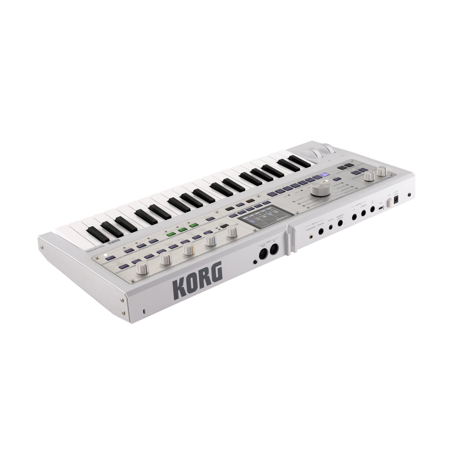 Korg microKORG 2 Limited Edition - Metallic White, keyboard synthesizer instrument