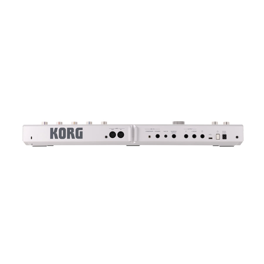 Korg microKORG 2 Limited Edition - Metallic White, keyboard synthesizer instrument