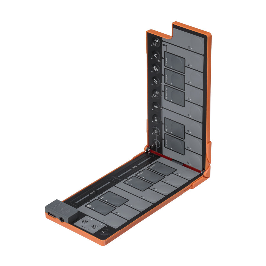 Korg nanoKEY Fold - Lava Orange, keyboard synthesizer instrument