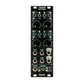 Black Klavis Mixwitch Eurorack module with knobs, switches, and multiple 3.5mm input/output jacks.