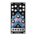 Knobula Chord Pilot eurorack module with multiple knobs, toggle switches, and 1/4 inch jacks for MIDI and control.
