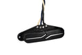 Black split blade guitar pickup with three attached wires in black, blue, and white.