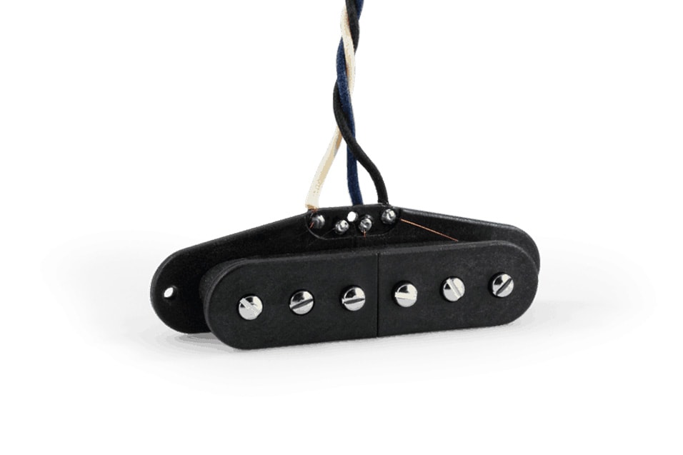 Fralin Split Steel Pole Strat Bridge Pickup – Black