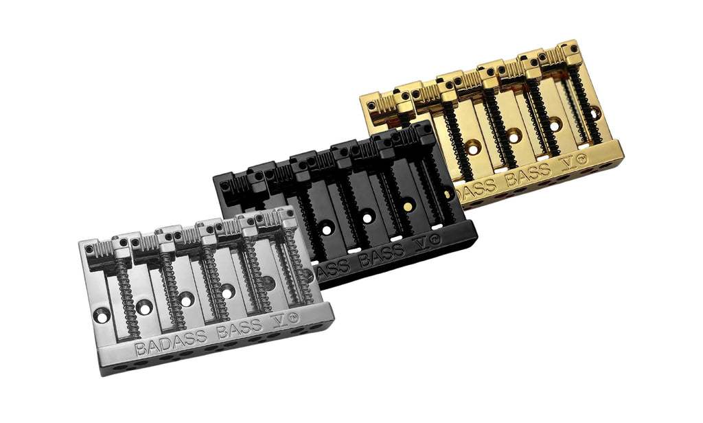 Leo Quan® Badass V™ 5-String Bass Bridge – Grooved Saddles